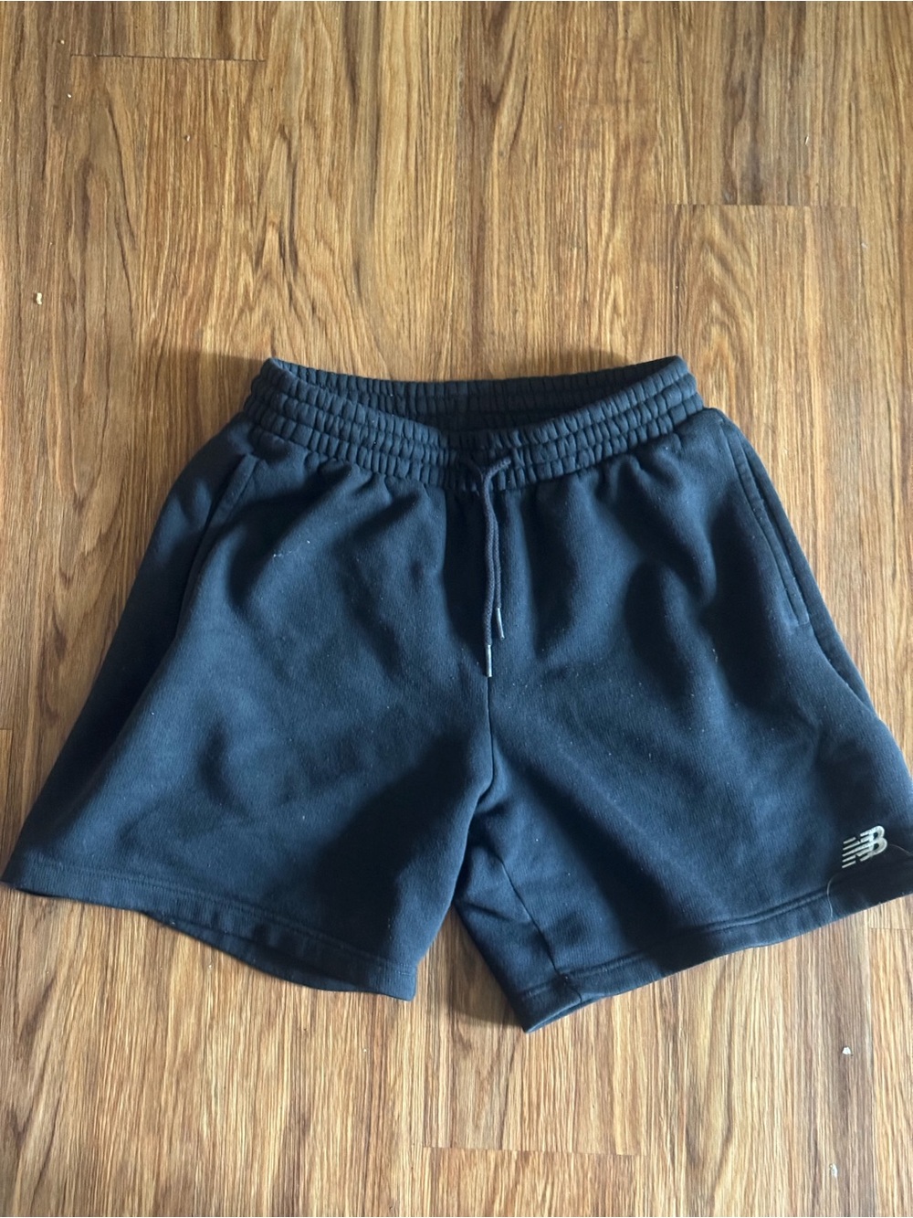 New Balance Black Drawstring Athletic Shorts
